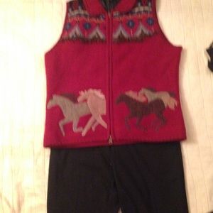 Icelandic wool vest size m.